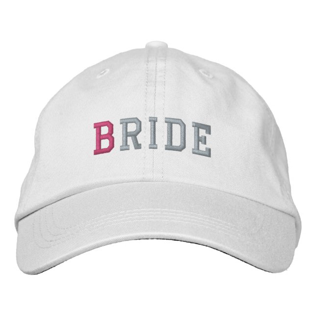 Brodée Bride Pastel Broderie White Baseball Casquette / C (Devant)