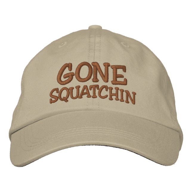 Brodée Broderé GONE SQUATCHIN Casquette - *BOBO* Edition (Devant)