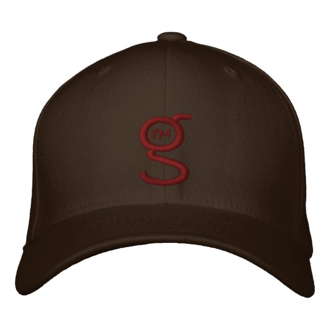 Brodée Brown Flex Fit Casquette avec Lt Coca logo brodé (Devant)