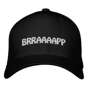 Brodée "BRRAAAAPP" Sledders.com Casquette Black Flexfit