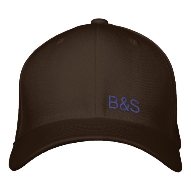 Brodée Brun sur le casquette de Benny brodé par brun et (Devant)
