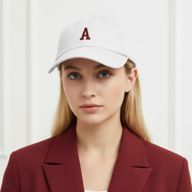 Brodée Cadeau d'anniversaire personnalisé casquette unise (Monogram Baseball Cap Birthday Gift for Her or him, Personalized Unisex Cap Gift for Mom or Friends)