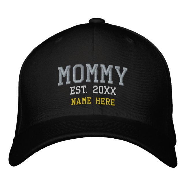Brodée Cadeau personnalisé maman Casquette de baseball br (Devant)