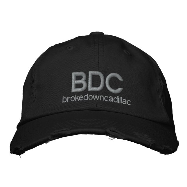 Brodée Cadillac cassé Casquette en détresse (Devant)