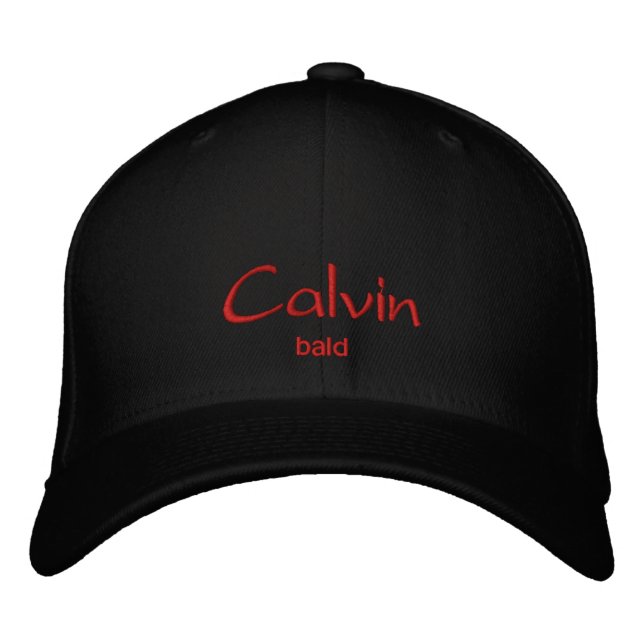 Brodée Calvin Nom Casquette / Casquette (Devant)