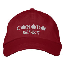 Canada 150 Casquette de baseball rouge brodé