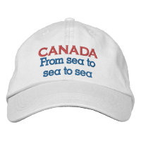 Canada De la mer à la mer Casquette brodé