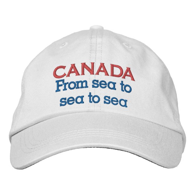 Brodée Canada De la mer à la mer Casquette brodé (Devant)