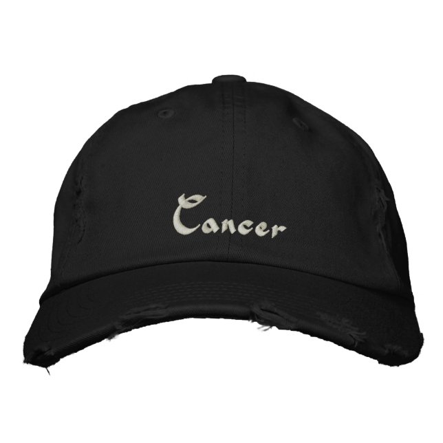 Brodée Cancer Zodiac Brodé Casquette / Casquette (Devant)