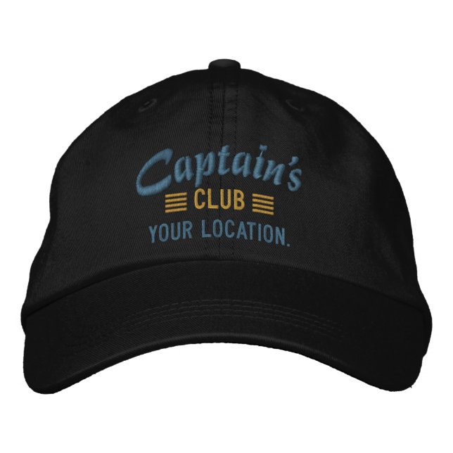 Brodée Captain's CLUB Personnalisez-le casquette brodé (Devant)