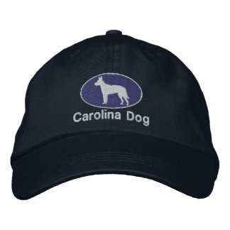 Brodée Carolina Chien brodé Casquette (foncé)