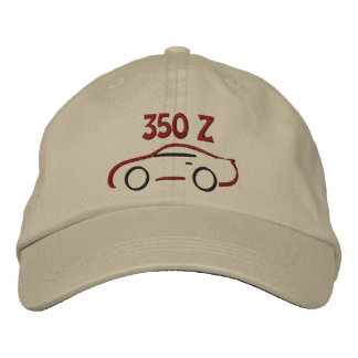 Brodée Casquette 350Z Broderie Couture Rouge Noir