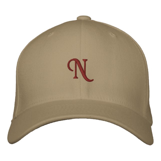 Brodée Casquette à initiale de monogramme N pour hommes e (Devant)