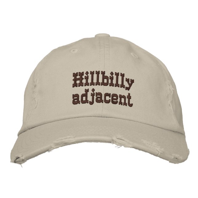 Brodée Casquette adjacent à Hillbilly (Devant)