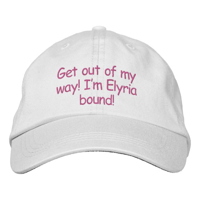 Brodée Casquette ajustable à la limite Elyria (Devant)