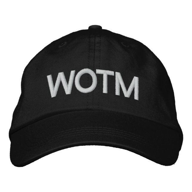 Brodée Casquette ajustable personnalisé (Devant)