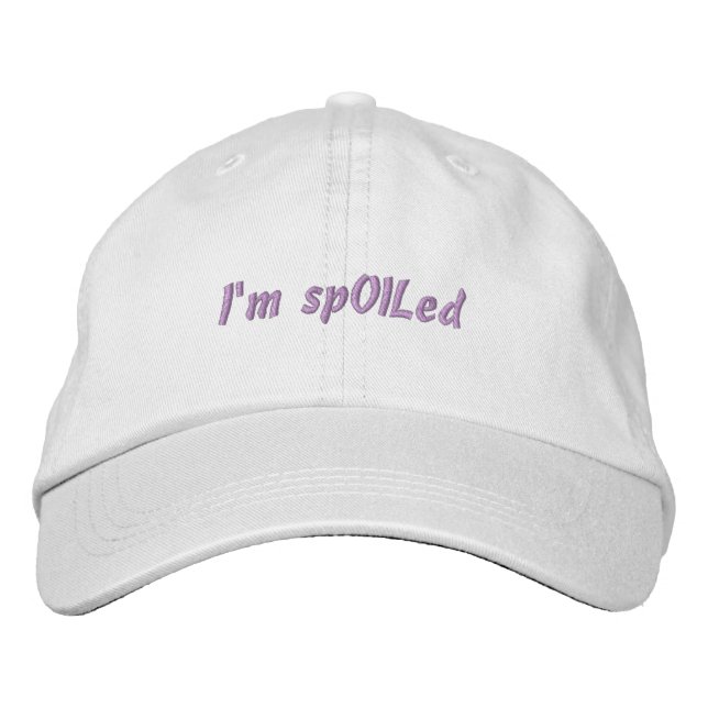 Brodée Casquette ajustable personnalisé (Devant)