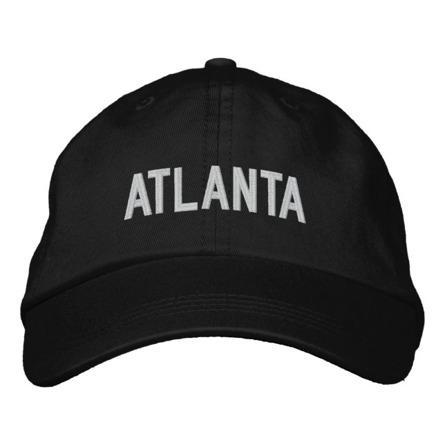 Brodée Casquette ajustable personnalisé Atlanta Georgia (Devant)