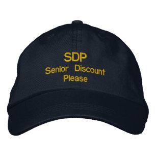 Brodée Casquette amusant ou Casquette de baseball SDP Sen
