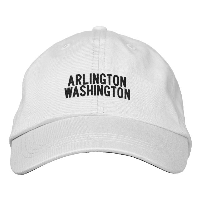 Brodée Casquette Arlington Washington (Devant)