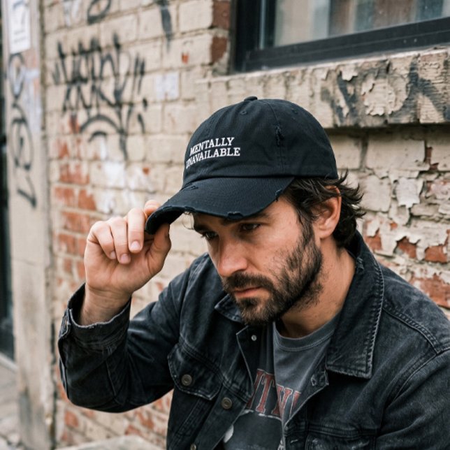 Brodée Casquette Black | Chapeau réglable Crown Graphic (Créateur téléchargé)