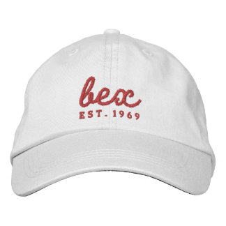 Brodée casquette blanc de bex