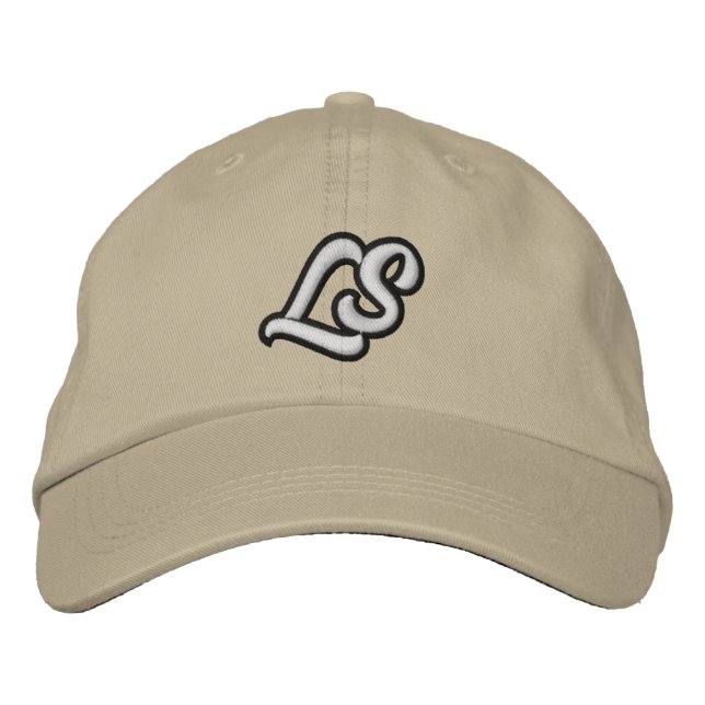 Brodée Casquette blanc de papa de logo de LooseSquares (Devant)