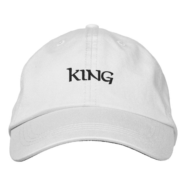 Brodée Casquette blanche agréable et belle avec broderie (Devant)