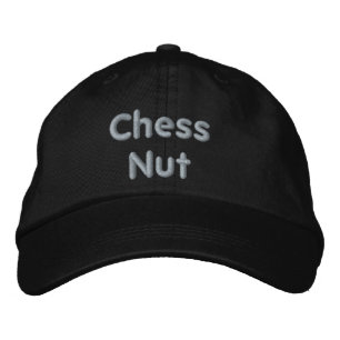 Brodée Casquette brodé à la noix d'échecs