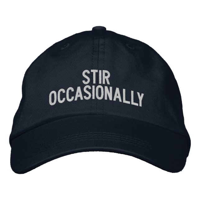 Brodée casquette brodé "à l'occasion" (Devant)