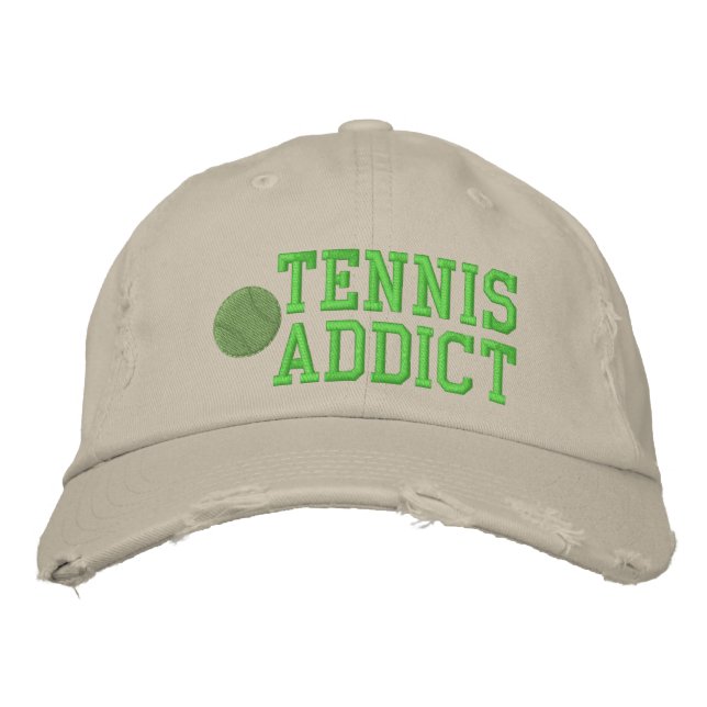 Brodée Casquette brodé Addict De Tennis (Devant)