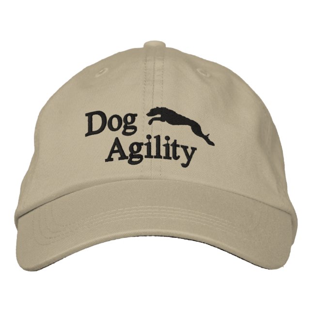 Brodée Casquette brodé Agility Whippet (Devant)