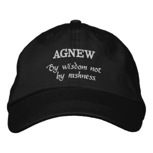 Brodée Casquette brodé Agnew Clan Motto