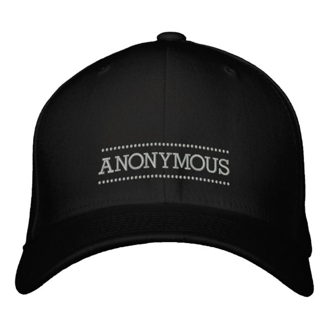 Brodée Casquette brodé anonyme (Devant)