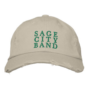 Brodée Casquette brodé avec Sage City Band
