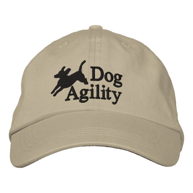 Brodée Casquette brodé Beagle d'agilité (Devant)