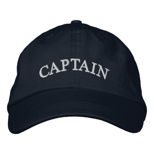 Brodée Casquette brodé bleu de la marine (Devant)