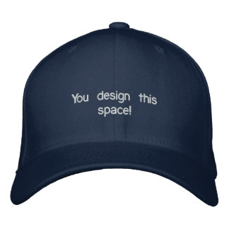 Brodée Casquette brodé bleu foncé