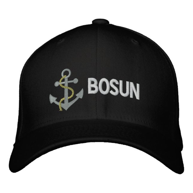 Brodée Casquette brodé BOSUN Yacht (Devant)