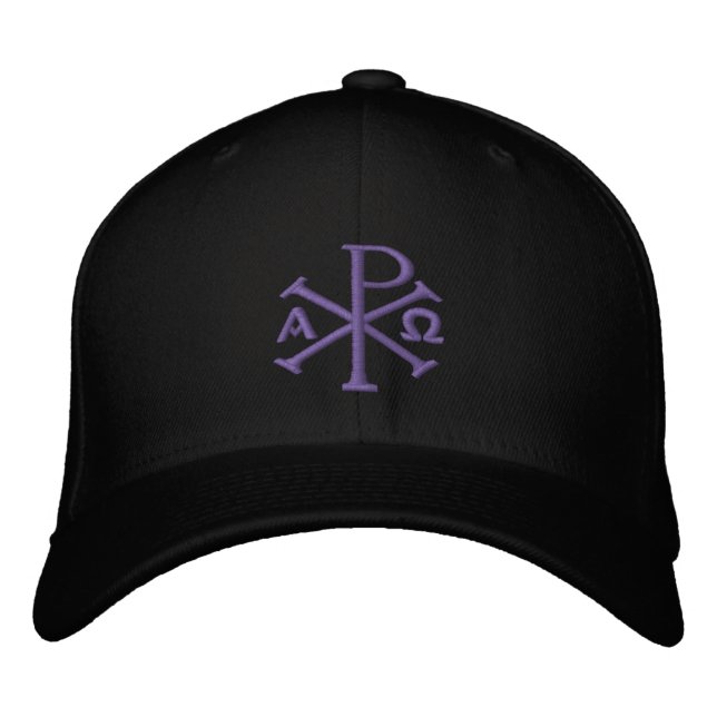 Brodée Casquette brodé Chi Rho (Devant)