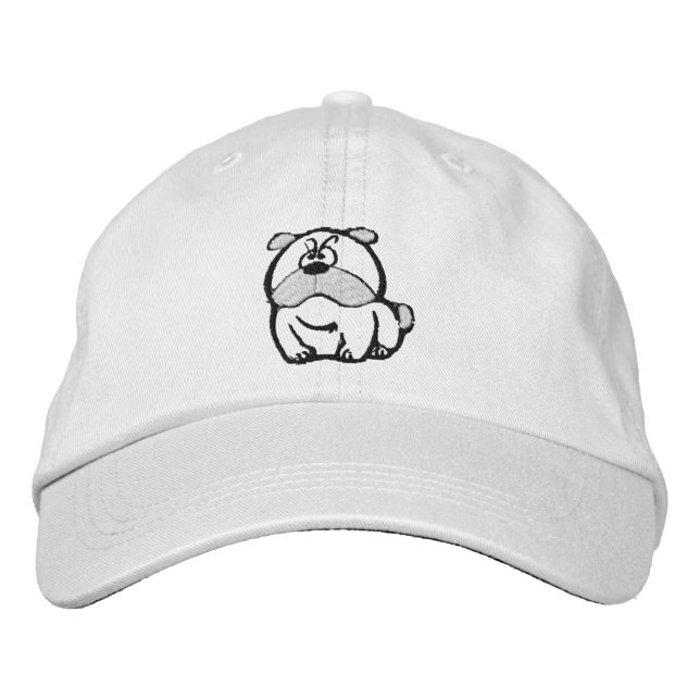 Brodée Casquette brodé de Bulldog merizing (Devant)