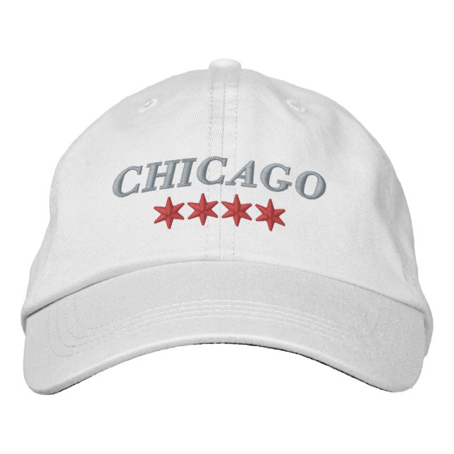 Brodée Casquette brodé de Chicago (Devant)