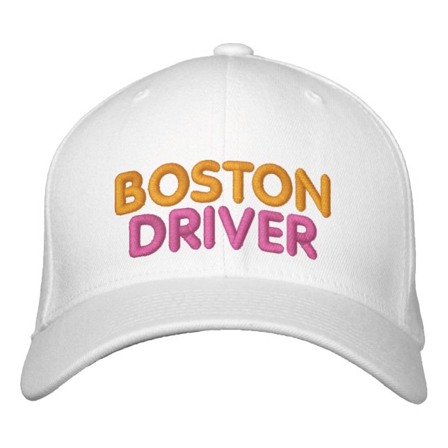 Brodée Casquette brodé de conducteur de Boston (Devant)