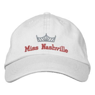 Brodée Casquette brodé de la couronne de concours