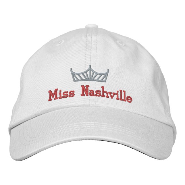 Brodée Casquette brodé de la couronne de concours (Devant)