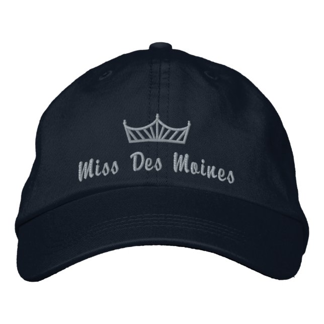 Brodée Casquette brodé de la couronne de concours (Devant)