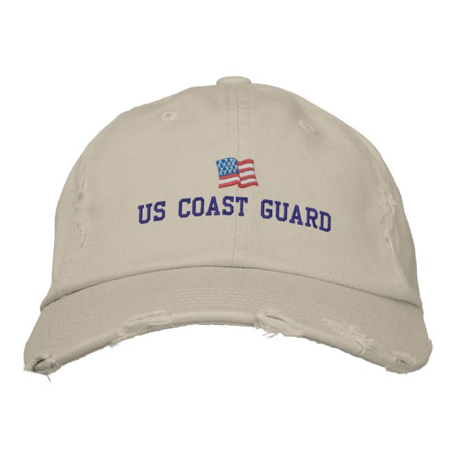 Brodée Casquette brodé de la Garde côtière américaine (Devant)