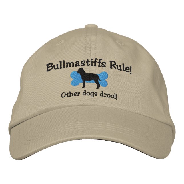 Brodée Casquette brodé de la règle Bullmastiffs (Devant)