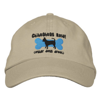 Brodée Casquette brodé de la règle du Chihuahuas
