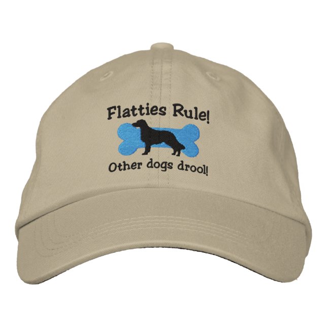 Brodée Casquette brodé de la règle Flatties (Devant)